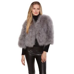 Julia and Stella Jacket TURKEY FEATHER BOLERO